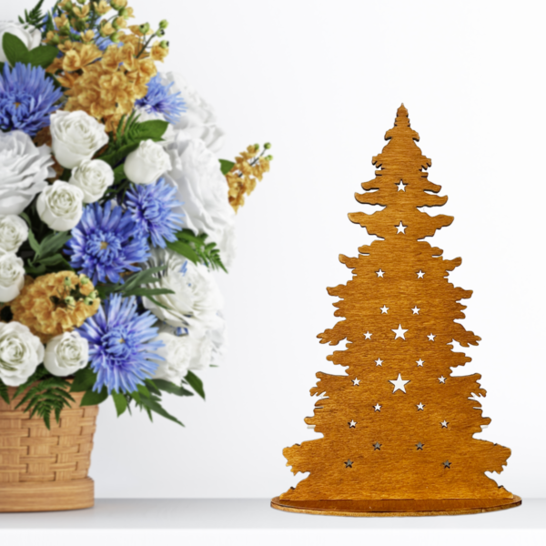 Albero semplice con stelline.