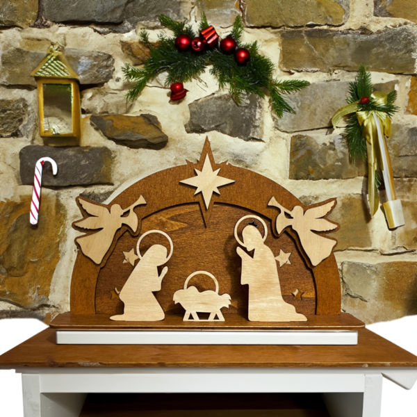 Presepe con angeli