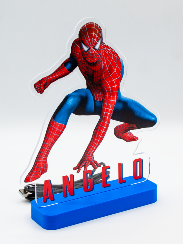 Lampada Plexyglass - Spiderman