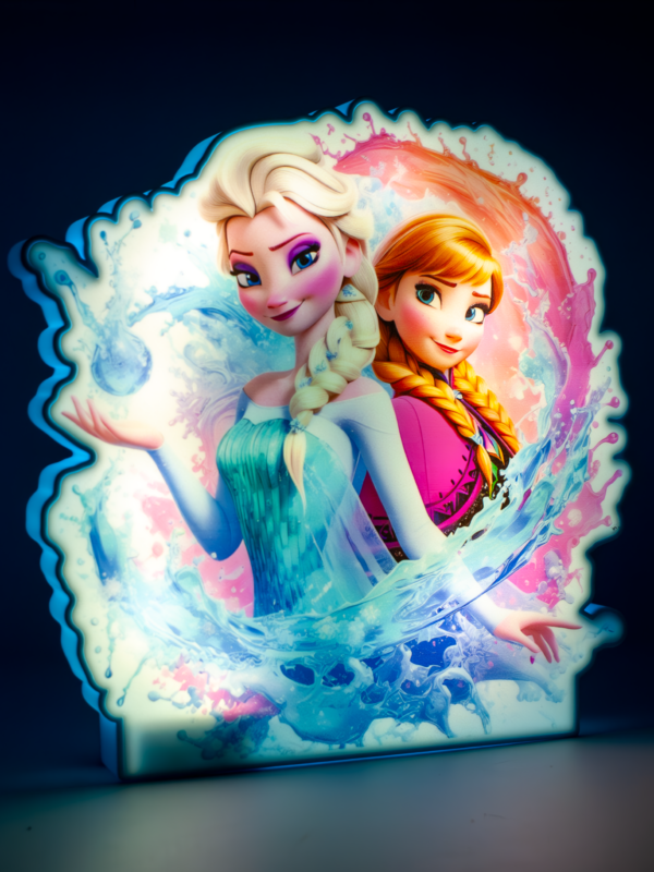 Lampada 3D - Frozen